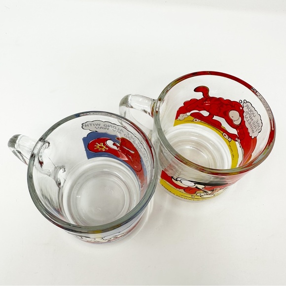 Vintage 1978 McDonald's Garfield‎ Graphics Glass Mug Set - Picture 12 of 14